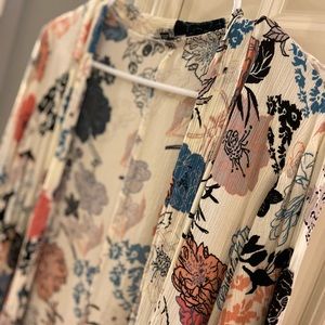 Pink Clover Kimono Top